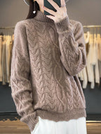 Oversized trui voor dames met ronde hals