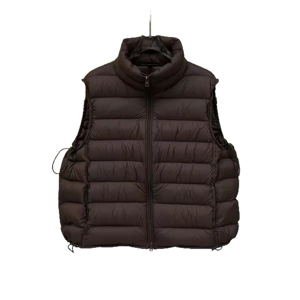 Lichte gewatteerde bodywarmer voor dames met tweewegrits