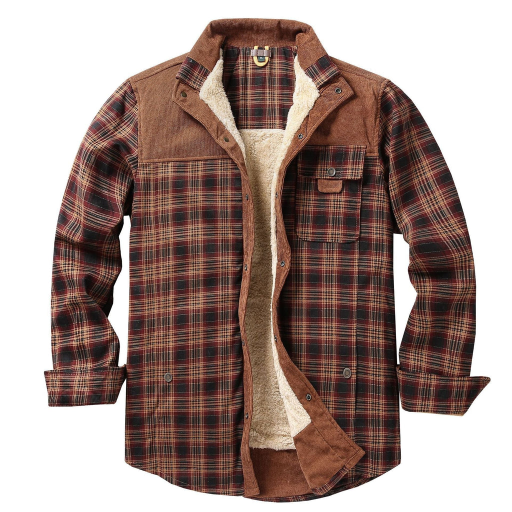 Overshirt voor heren met ruitpatroon en zakken
