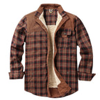 Overshirt voor heren met ruitpatroon en zakken