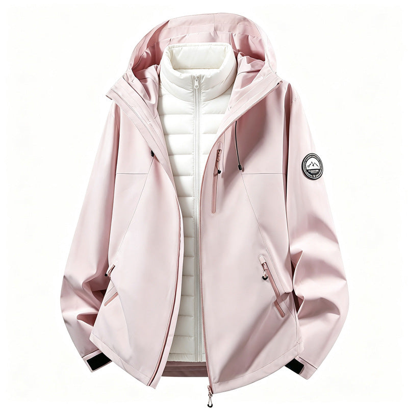 Softshell-outdoorjas voor dames met uitneembare binnenjas