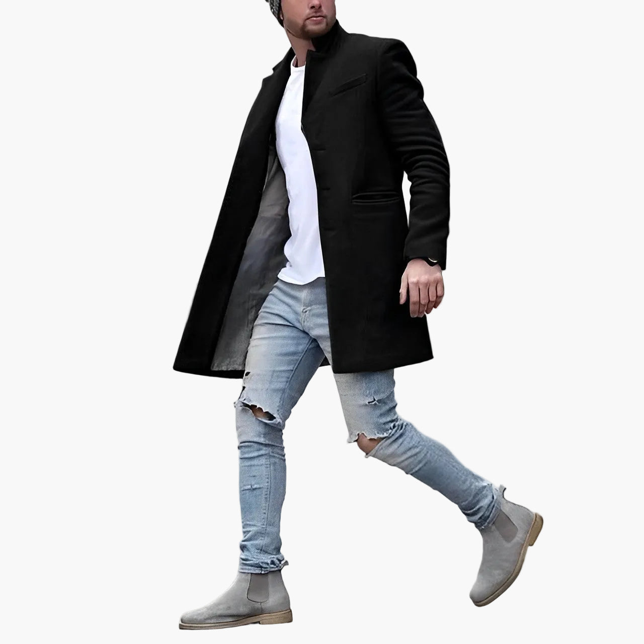 Manteau homme – Look urbain moderne pour bureau & loisirs, style élégant citadin