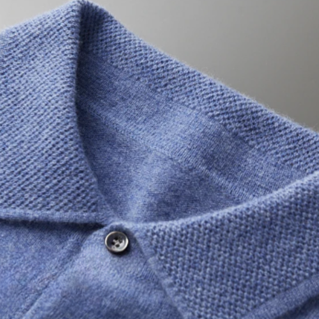 Męski premium polo sweter – Klasyczny styl do pracy i na co dzień