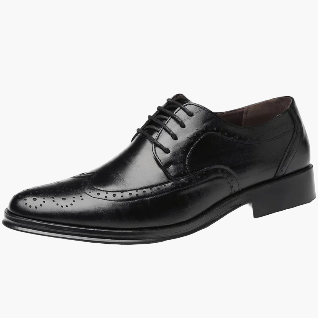 Zapatos Oxford de negocios para hombre – Elegante estilo brogue para ocasiones formales