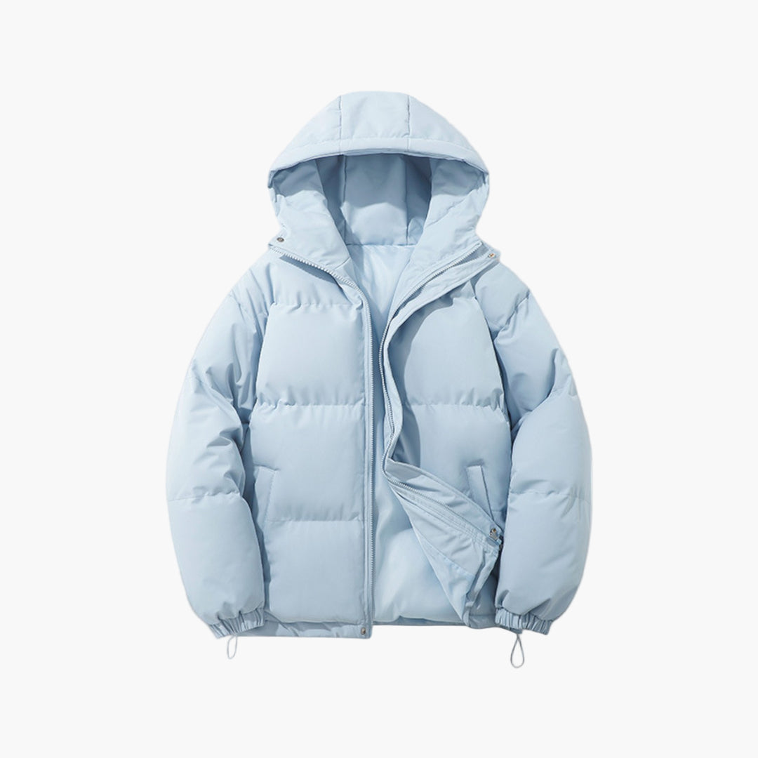 Chaqueta acolchada de invierno para hombre con capucha – Estilo urbano para el día a día y tiempo libre
