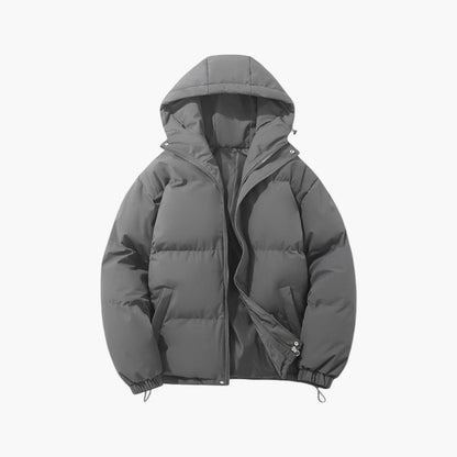 Chaqueta acolchada de invierno para hombre con capucha – Estilo urbano para el día a día y tiempo libre