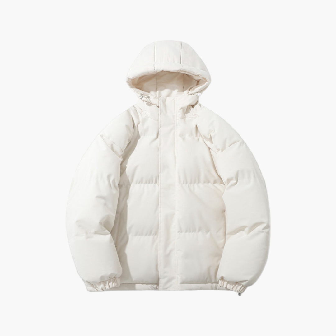 Chaqueta acolchada de invierno para hombre con capucha – Estilo urbano para el día a día y tiempo libre