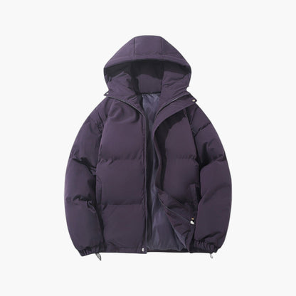 Chaqueta acolchada de invierno para hombre con capucha – Estilo urbano para el día a día y tiempo libre