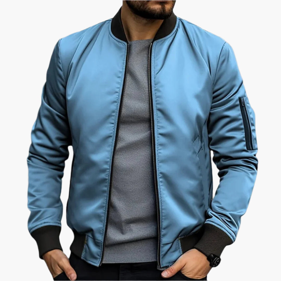 Chaqueta bomber de transición para hombre – Estilo urbano moderno y versatilidad para el día a día y el ocio
