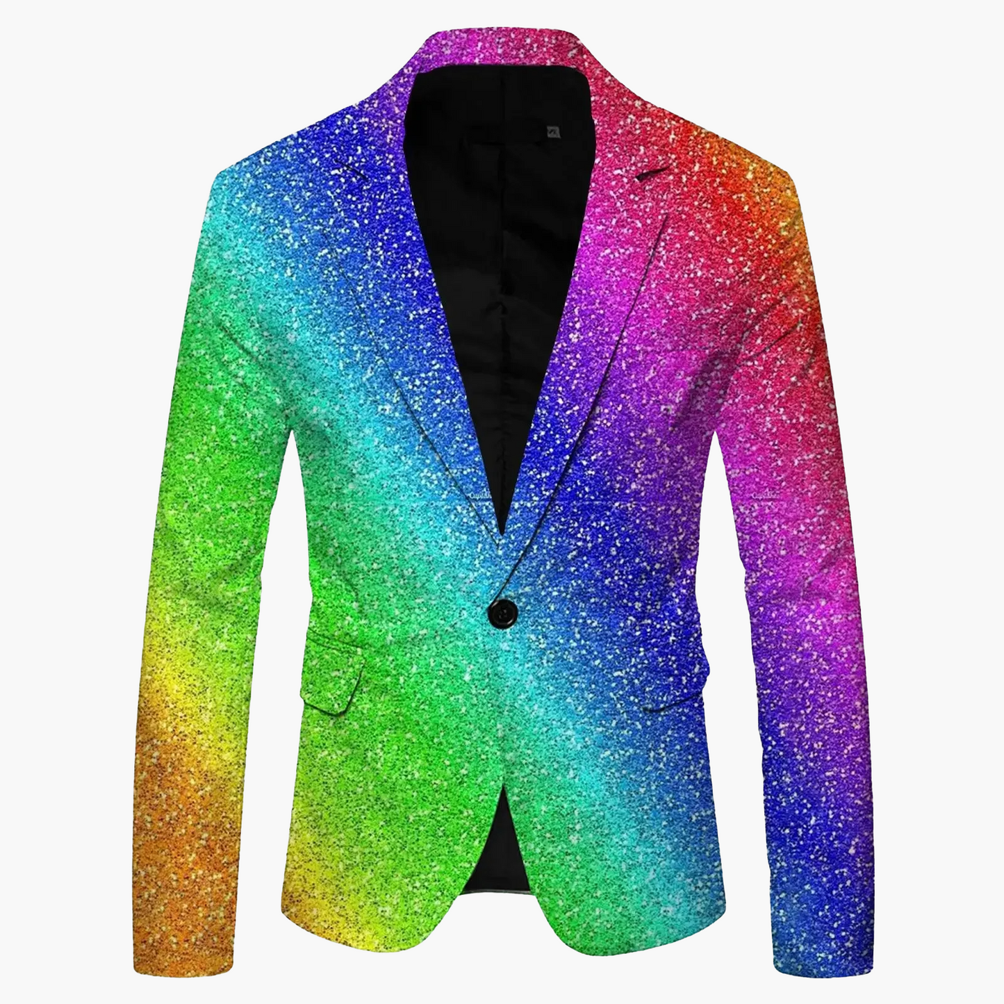 Blazer slim fit moderno monopetto da uomo con un bottone per business e tempo libero