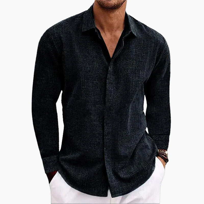 Herren Freizeithemd Langarm Modern Klassisch Alltag & Business