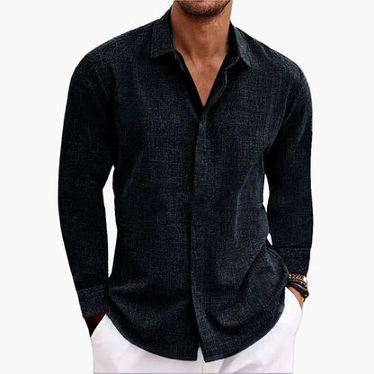 Herren Freizeithemd Langarm Modern Klassisch Alltag & Business