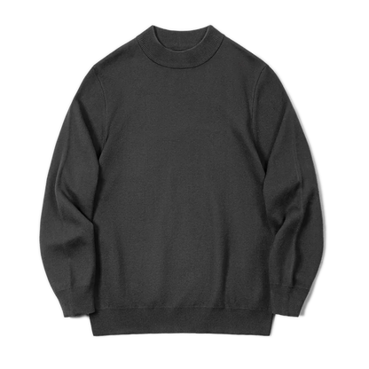 Męski sweter z półgolfem z cienkiej dzianiny