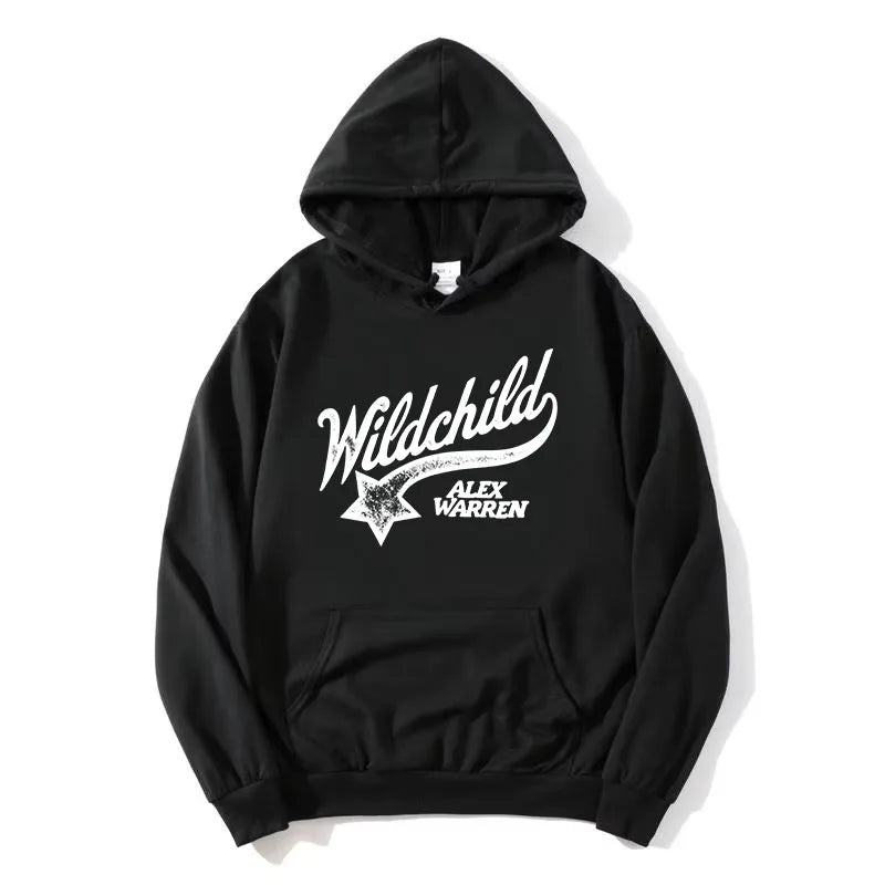 Sudadera unisex con capucha y estampado «Wildchild» y estrellas