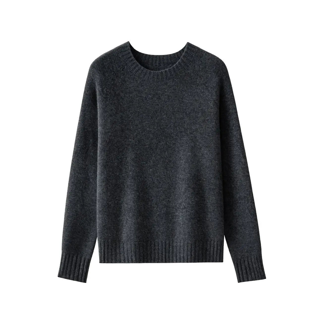 Damen Pullover Rundhalsausschnitt Langarm Strickpullover
