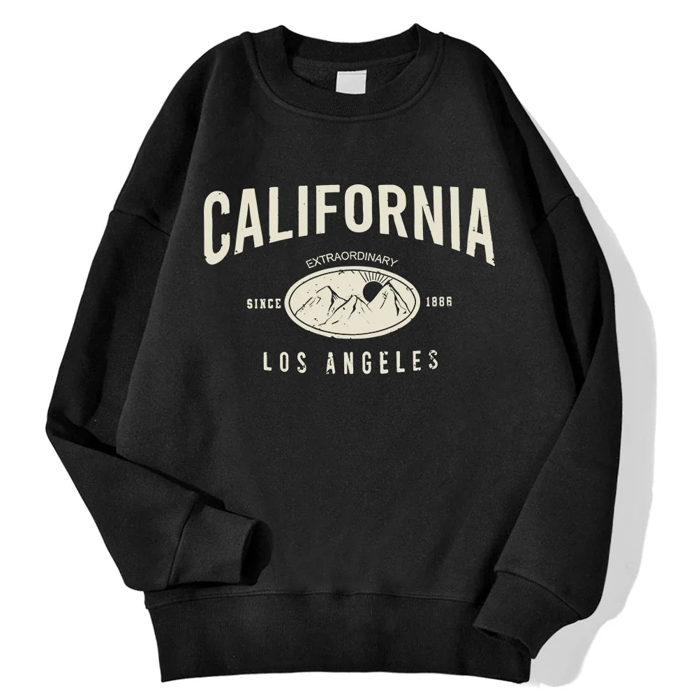 Felpa unisex a maniche lunghe con scollo rotondo e stampa