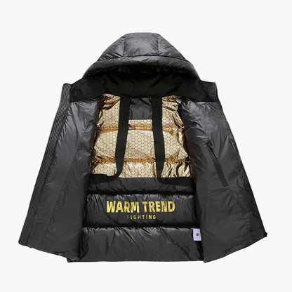 Veste matelassée à capuche pour hommes – Style hivernal moderne pour le quotidien et les loisirs
