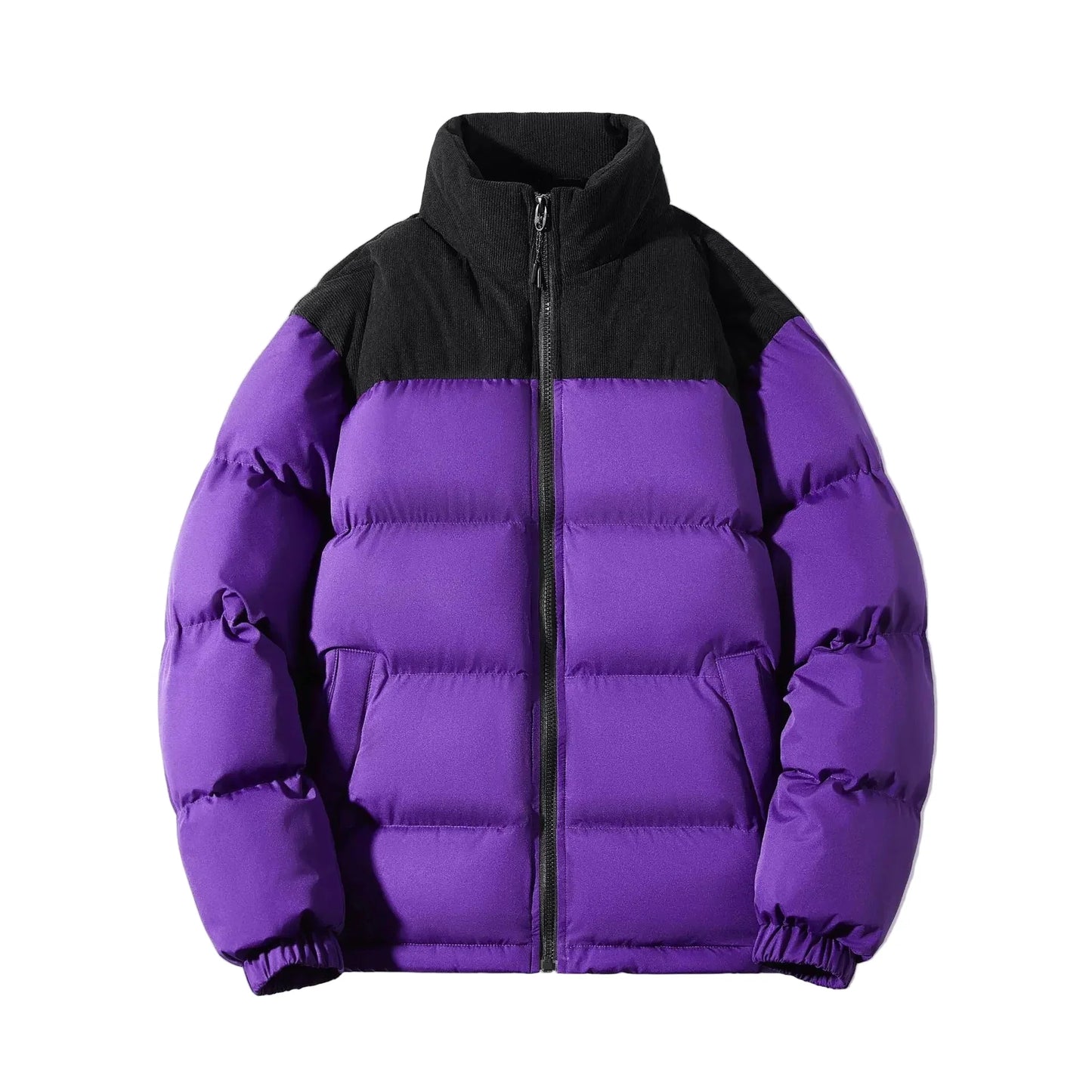 Herren Steppjacke Modern Streetwear Winterjacke Outdoor Freizeit