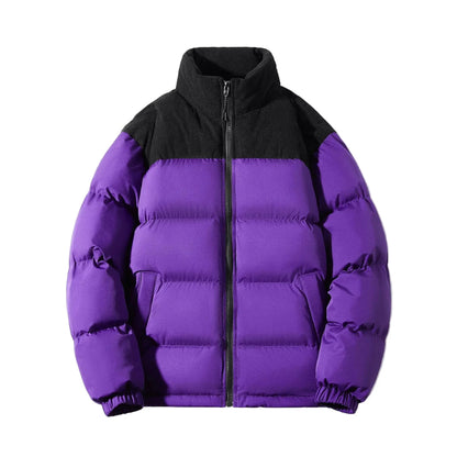 Herren Steppjacke Modern Streetwear Winterjacke Outdoor Freizeit