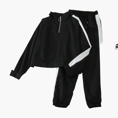 Tuta due pezzi da donna stile coreano – Set casual alla moda per autunno e quotidiano