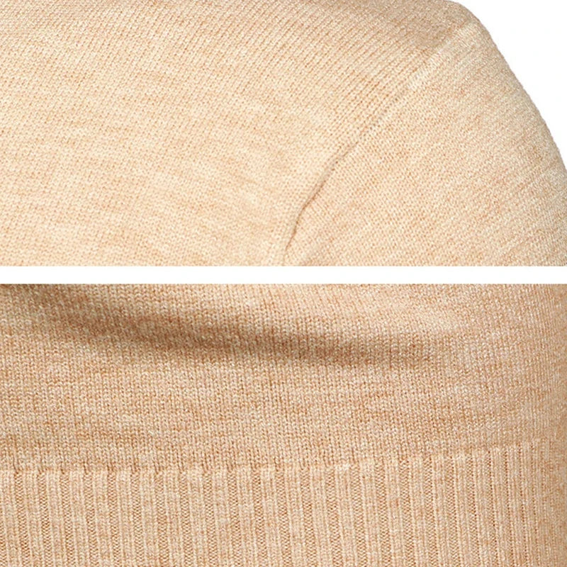 Herren Rundhals Pullover Strickwaren Langarm Basic Sweater