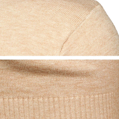 Herren Rundhals Pullover Strickwaren Langarm Basic Sweater