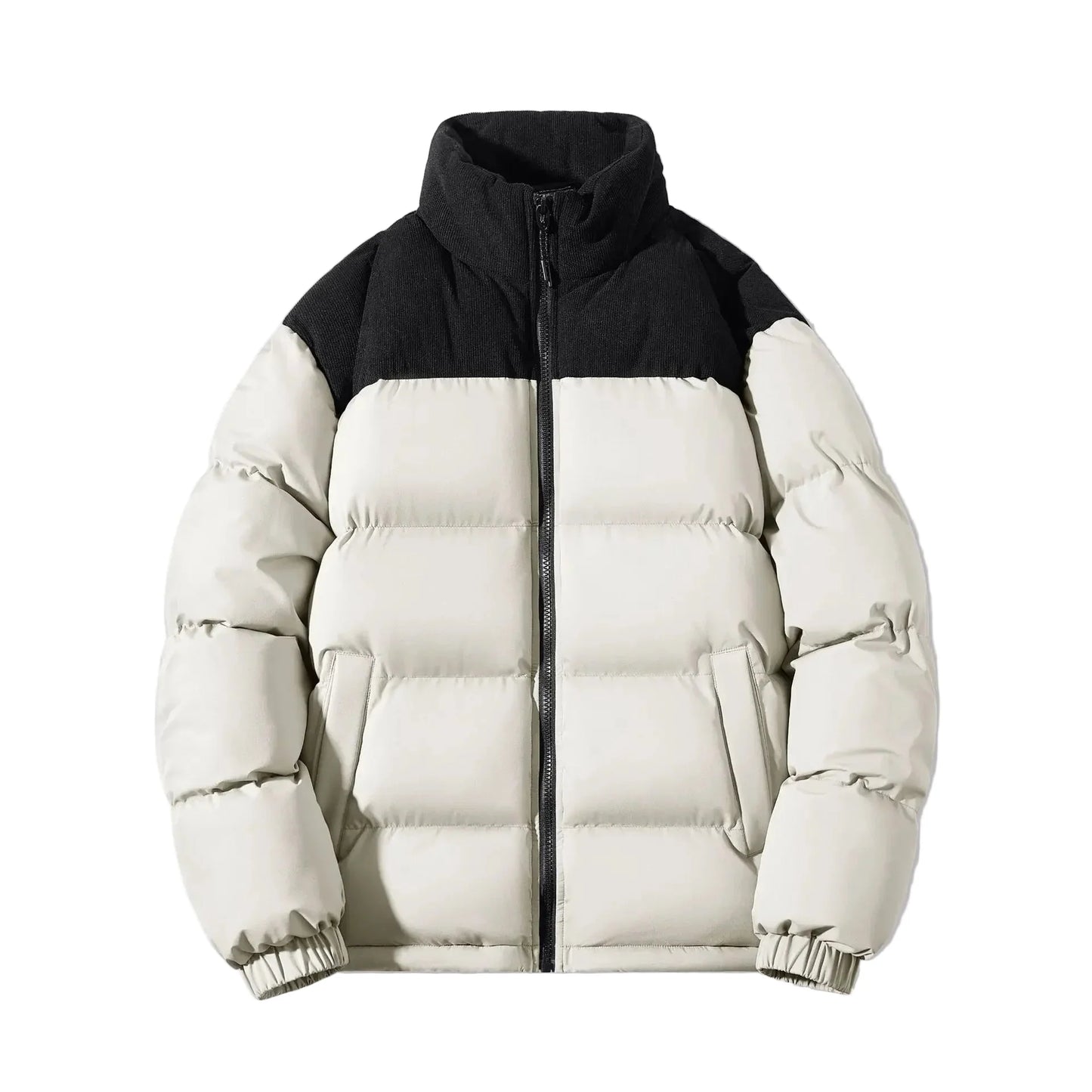 Herren Steppjacke Modern Streetwear Winterjacke Outdoor Freizeit