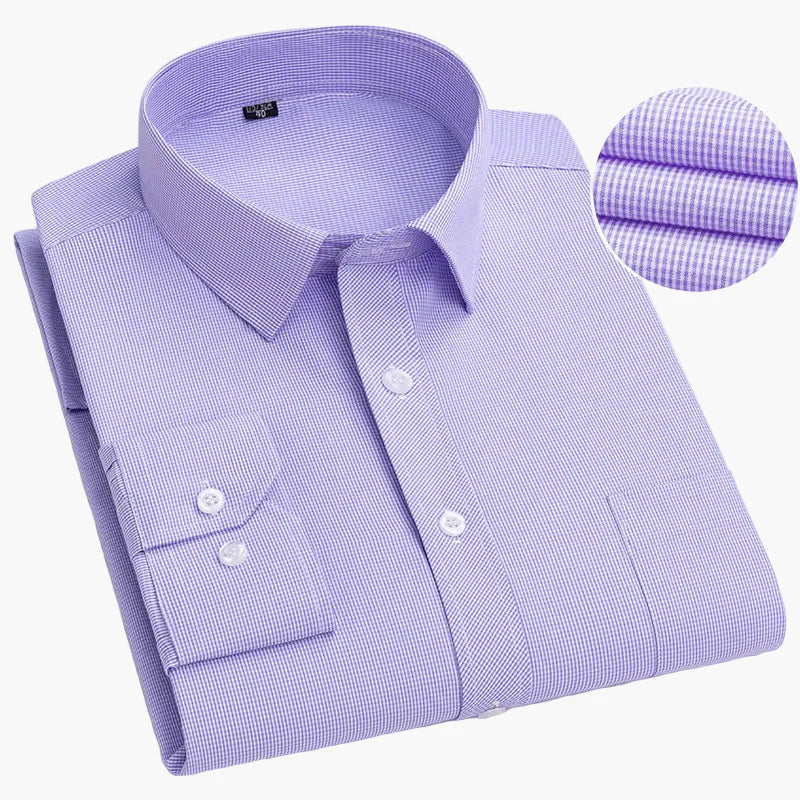 Camicia da uomo business con sottili righe – Elegante camicia casual e da ufficio