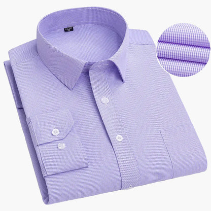 Camicia da uomo business con sottili righe – Elegante camicia casual e da ufficio