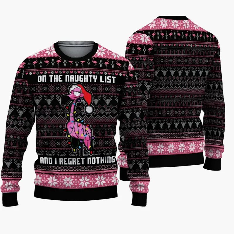 Maglione brutto di Natale da uomo – Divertente maglione da festa con scritta e motivo, ideale per Natale