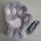 Kitty | Vingerloze handschoenen met pootafdruk