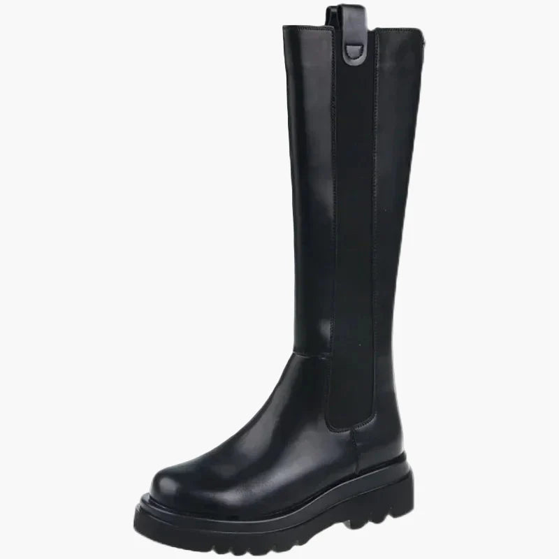 Dame støvler med chunky sål – Trendy langskaftede boots til efterår og vinter