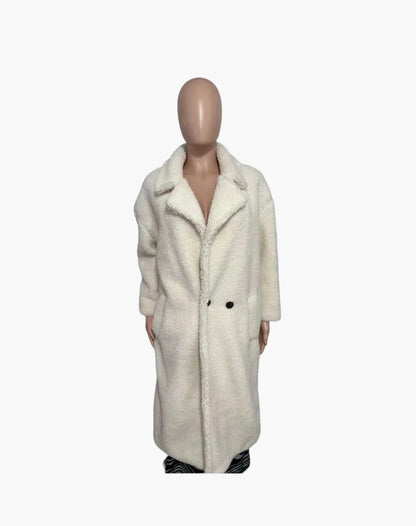 Damen Oversize Teddy Mantel – Modischer Wintermantel für Alltag & Freizeit