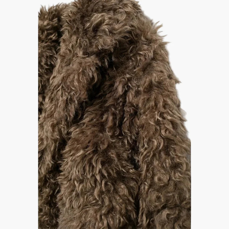 Dam Trendig Oversize-pälsjacka för stilfulla vinterlooks
