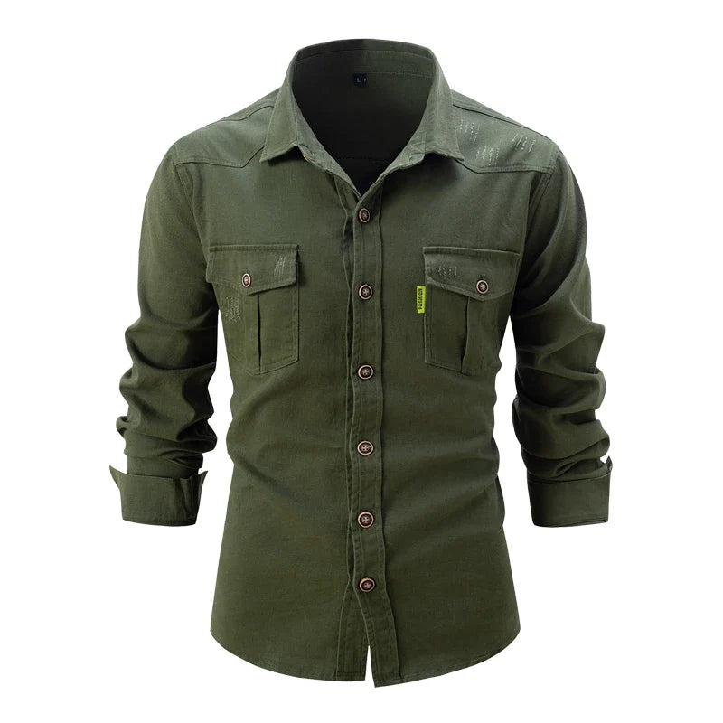 Camicia da uomo a manica lunga casual classica moderna business outdoor