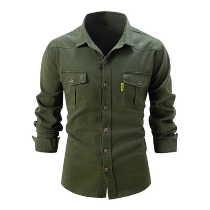 Camicia da uomo a manica lunga casual classica moderna business outdoor
