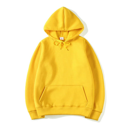 Unisex basic-hettegenser med kengurulomme og snøring