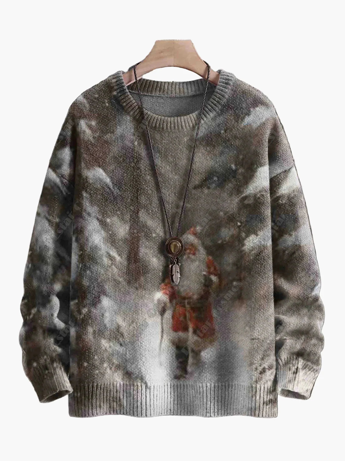 Dame Juletrøje med broderi – Sjovt festligt design, vinter og højtider