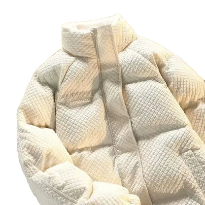 Giacca imbottita unisex con collo alto – Giacca invernale alla moda, casual, calda, per tutti i giorni e outdoor