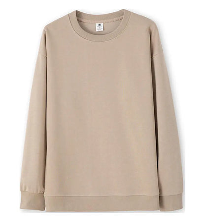 Felpa unisex basic a maniche lunghe, girocollo