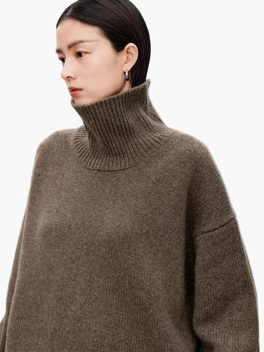Pull col roulé oversize femme pour des looks élégants d'automne et d'hiver