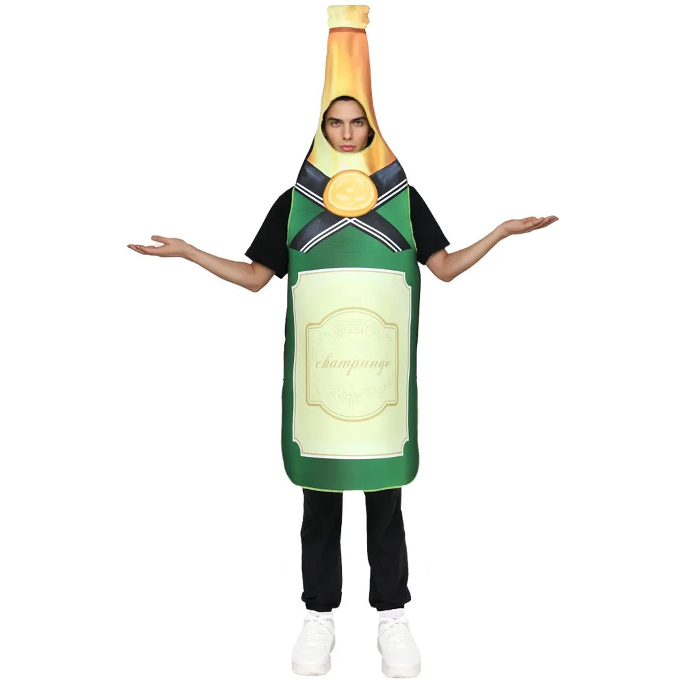 Costume de fête, carnaval, déguisement, bouteille, fût de bière, adultes, unisexe