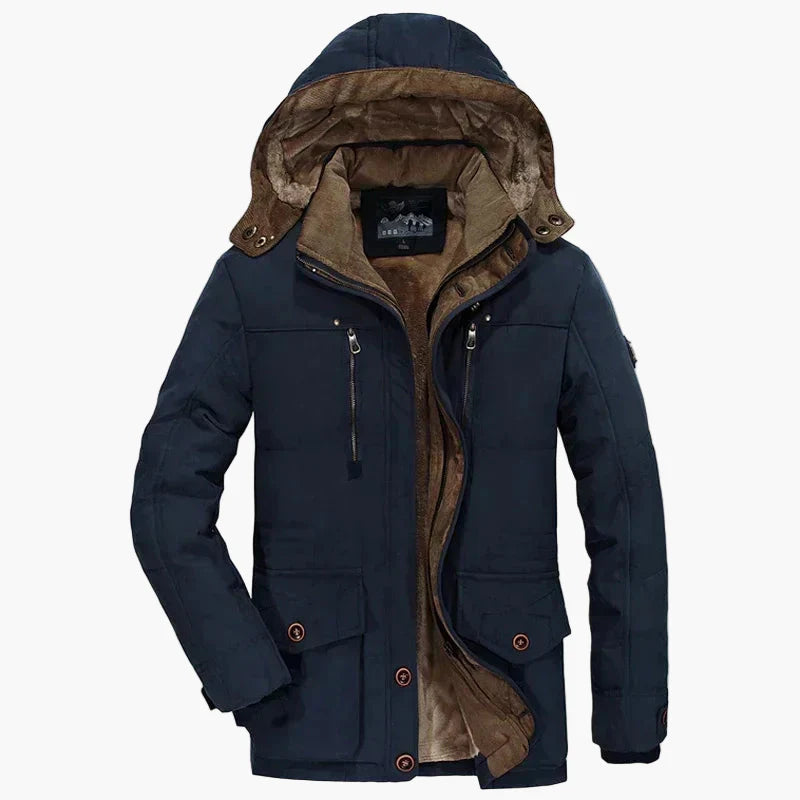 Parka outdoor invernale da uomo – Giacca casual calda con cappuccio per giornate fredde