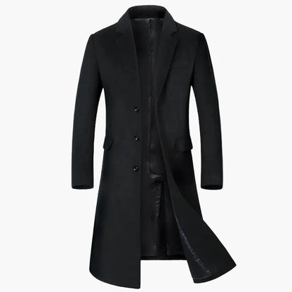 Cappotto da uomo business – Classico cappotto lungo invernale per tutti i giorni e ufficio