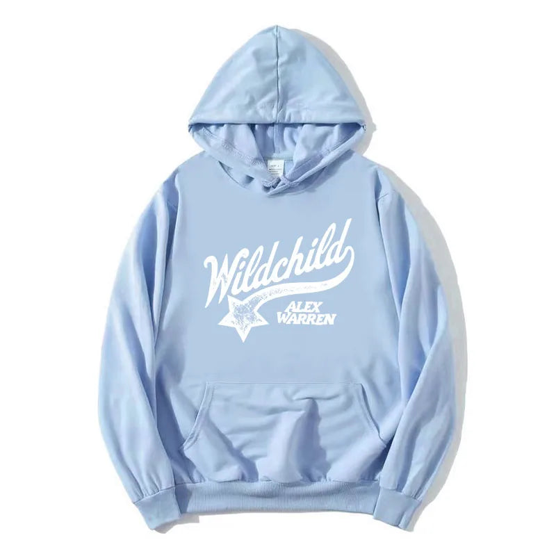 Sudadera unisex con capucha y estampado «Wildchild» y estrellas