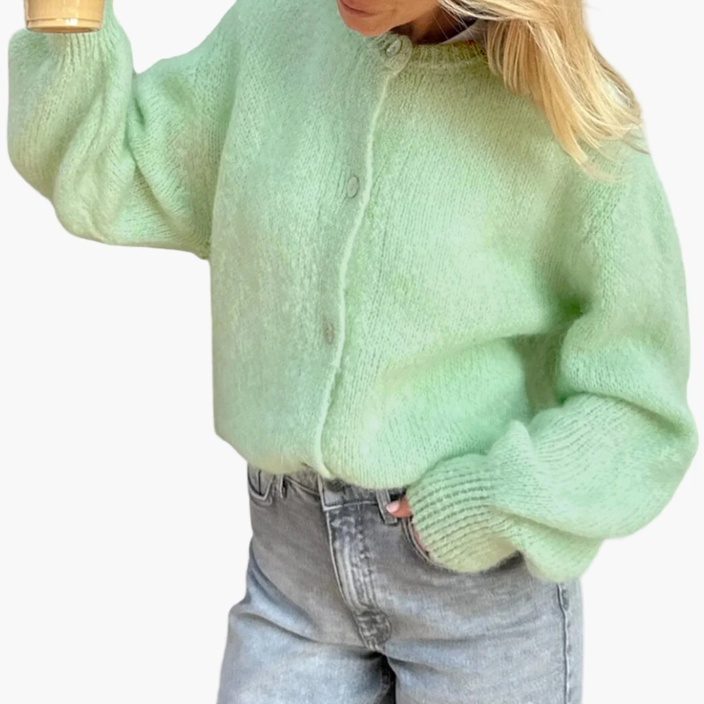 Damen Strickcardigan im lässigen Stil – Perfekt für Alltag und Freizeit