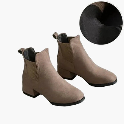 Damen Chelsea Stiefeletten mit Blockabsatz – Modische Alltags-Boots für Herbst und Winter