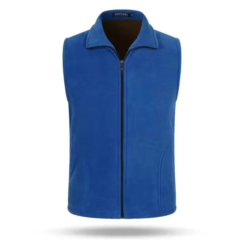 Fleece Weste mit Reißverschluss Stehkragen Damen oder Herren Unisex
