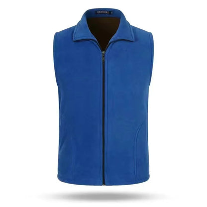 Fleece Weste mit Reißverschluss Stehkragen Damen oder Herren Unisex