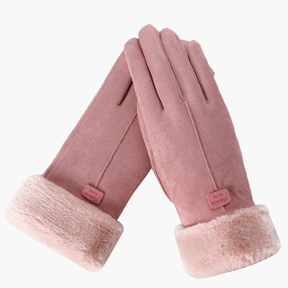 Dames winterhandschoenen met fleece voering – Touchscreen & waterdicht – Stijlvolle thermohandschoenen voor koude dagen